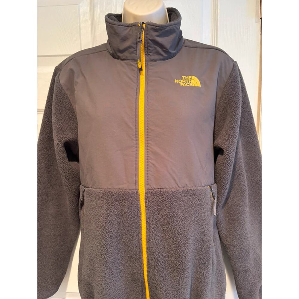 The North Face Boys XL 18/20 Gray Polartec‎ Fleece Jacket Full Zip Outdoor Men